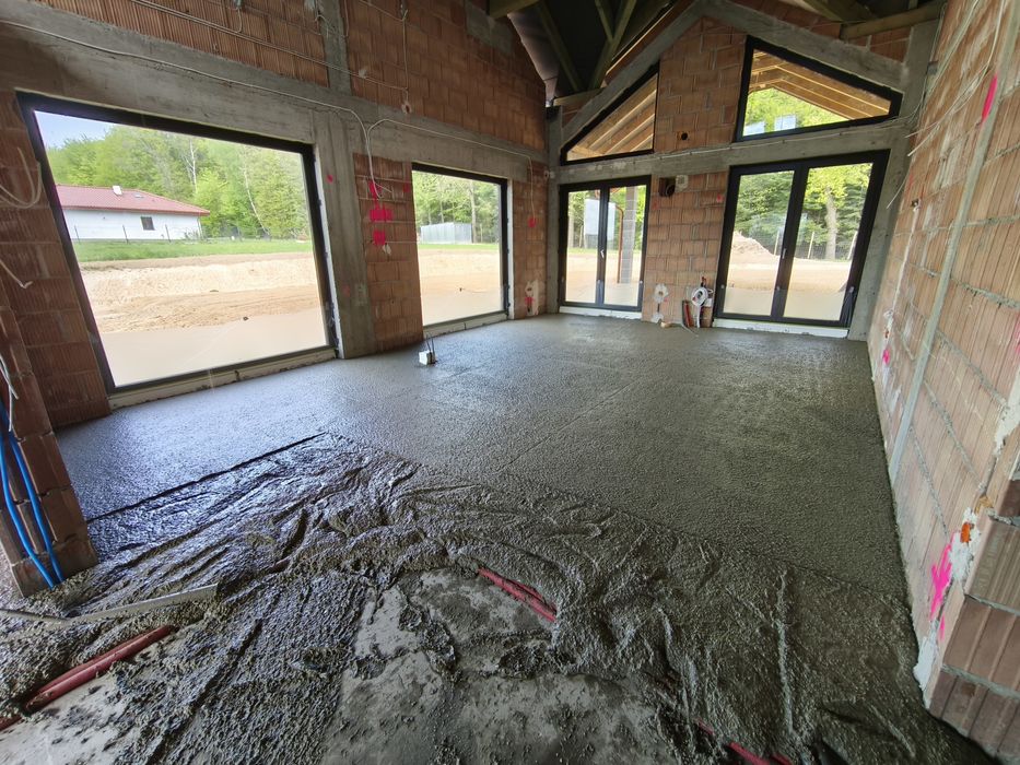 Wylewka anhydrytowa, płynny styropian, pianobeton, styrobeton,posadzki