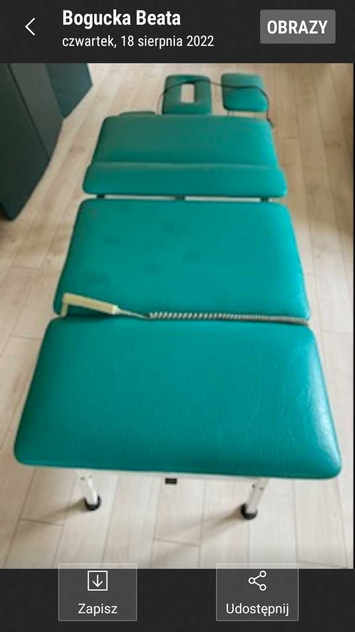 Stół elektryczny do masażu firmy Tech-Med
