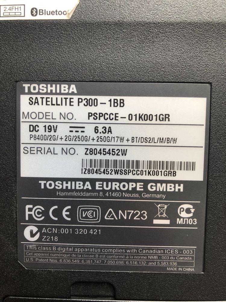 Toshiba Satellite P 300
