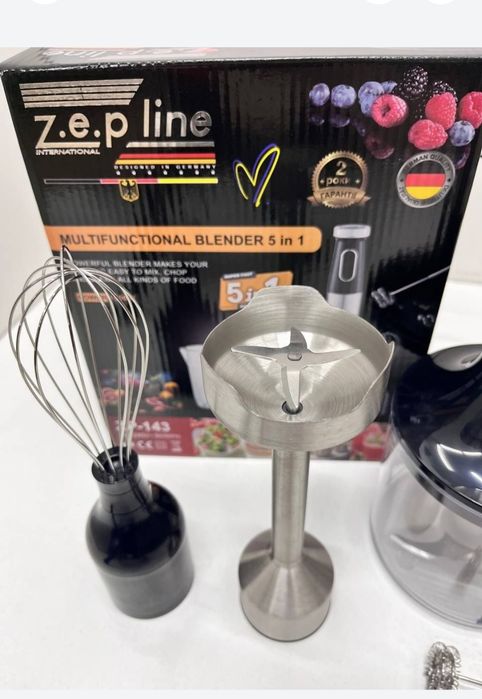 Потужний! Німецький кухонний комбайн блендер 5 в 1  1500вт,міксер,,но