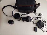 Sony Alpha 300 cały zestaw + dwa obiektywy