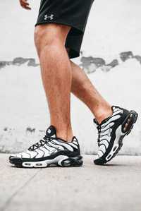 Мужские кроссовки Nike Air Max Plus TN White/Black new. Размеры 41-45