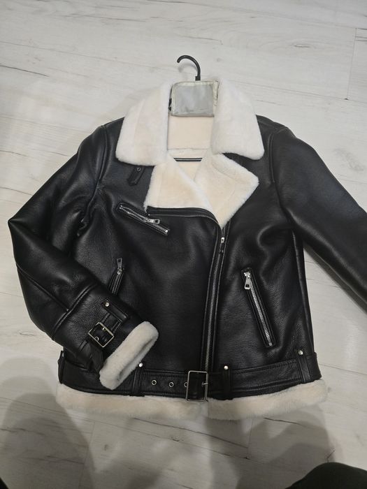 Kurtka skórzana ocieplane damska