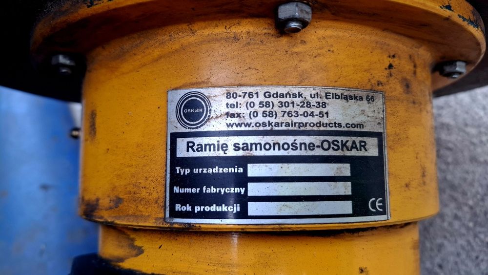 Ramie samonośne OSKAR odciąg spawalniczy rura.