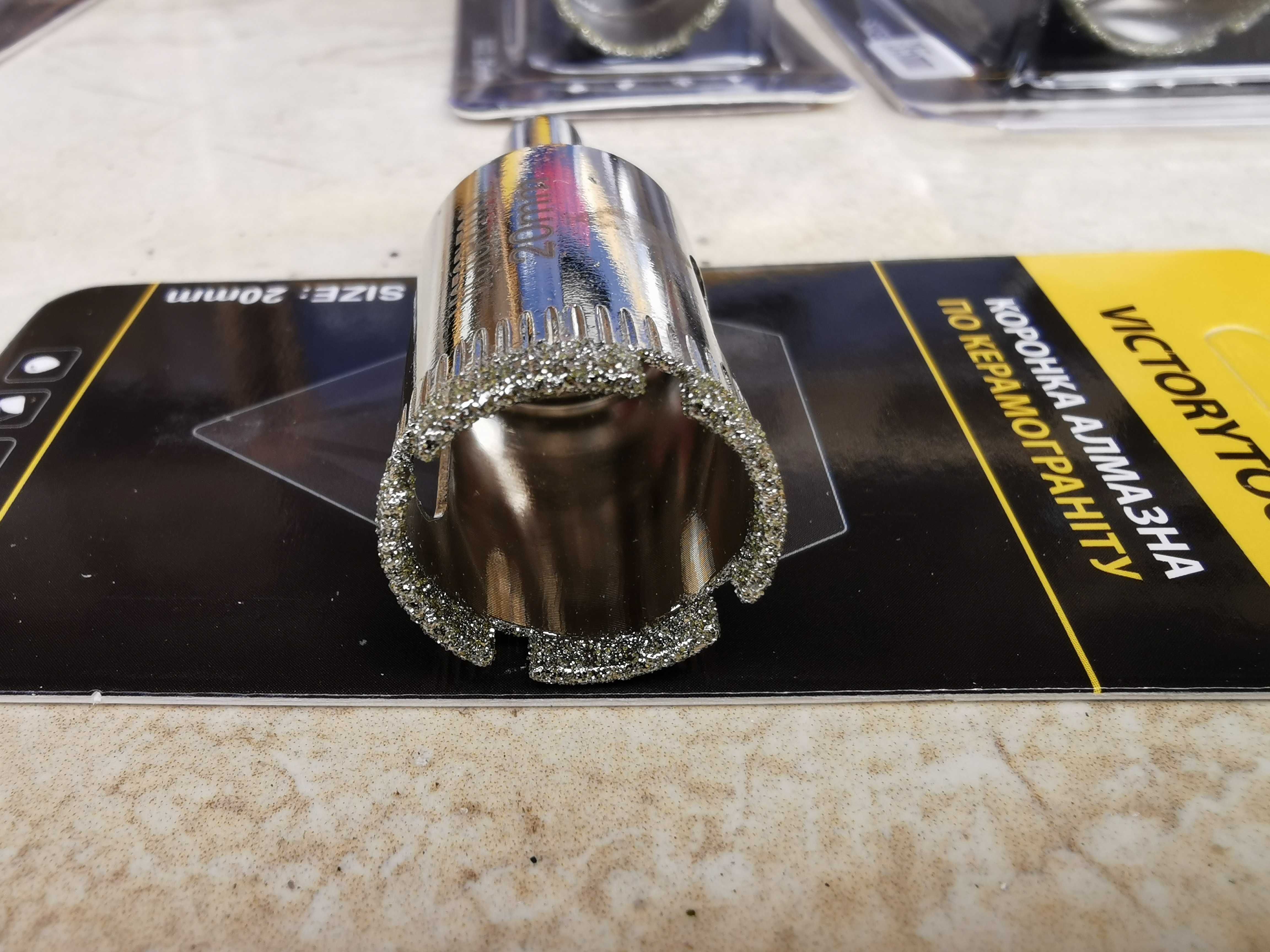 Алмазные коронки по плитке и керамограниту VICTORYTOOL все размеры