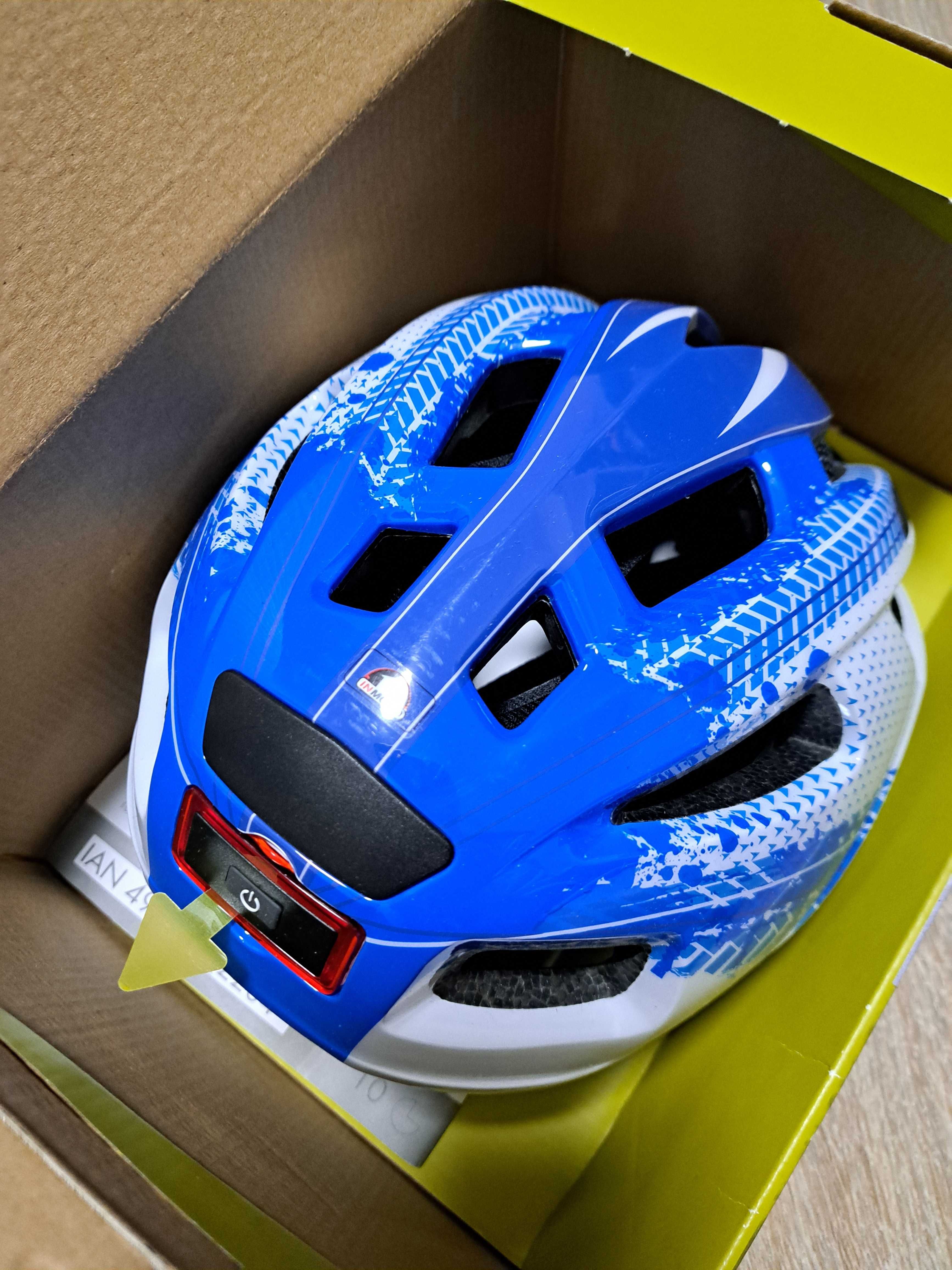 шолом вело шлем SP-107 XS 49-54 с LED габаритом Германия