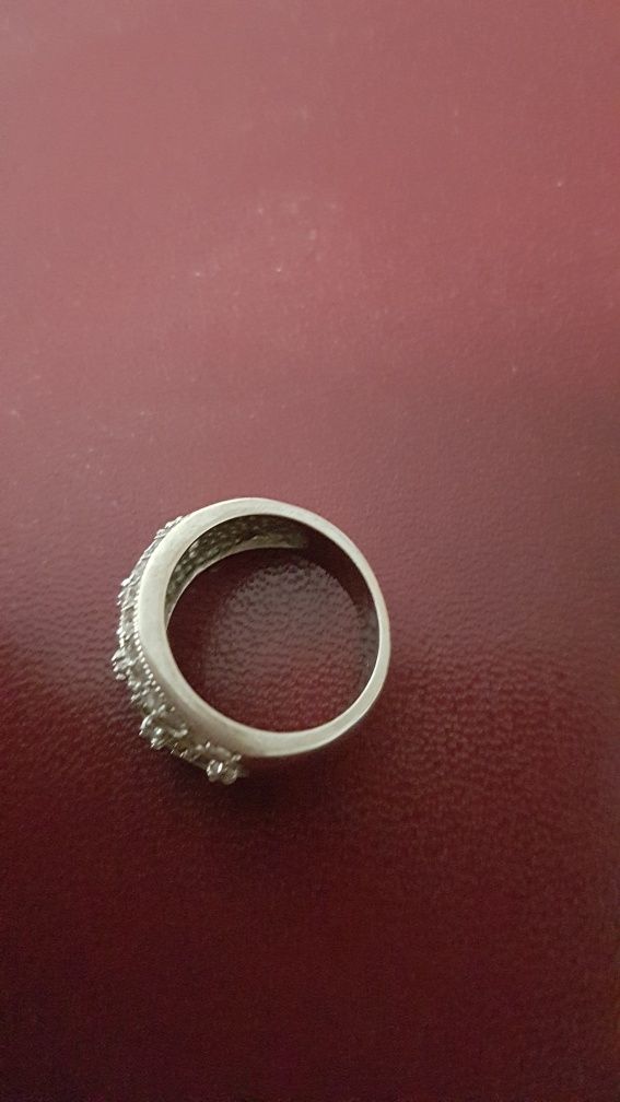 Apart gruby pierścień srebro srebrny pierścionek cyrkonie
