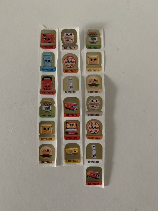 Naklejki biedronka gang biedroniaków produkciaków 19 szt.