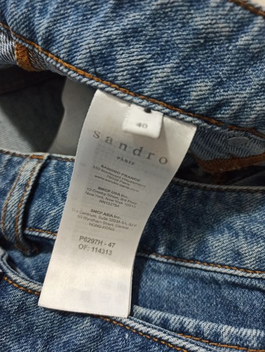 Sandro  Франция стильные джинсы мом