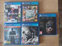 Gry na PS4 Playstation4 Fifa 21, Ghost, Hellblade, Uncharted 4,Gta 5