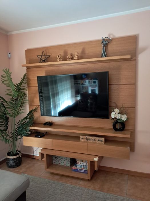 Móvel Tv Suspenso + Mesa Centro