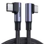 Kabel UGREEN US335 USB-C 100W 5A Kątowy 1m Czarny Ładowanie i Dane