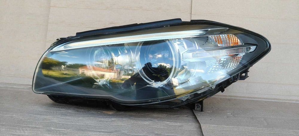 Lampa Przod Bi Xenon Skrętny Led Bmw 5 F10 F11 Lci Lift 13-17r LHD