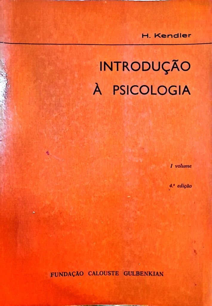 Livros - Introdução à Psicologia (Vol Ie ll) H. Kendler
4