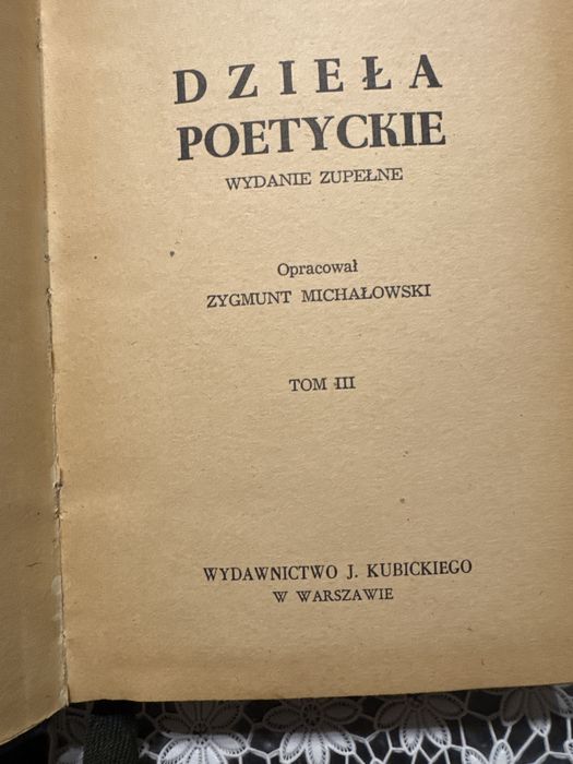 Dziela poetyckie A.Asnyk