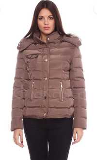 Женская зимняя куртка с натуральным мехом размер М-Л наш 46