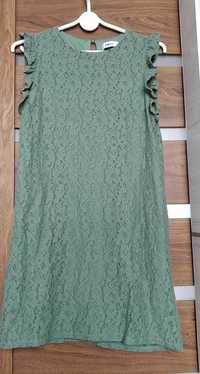 Ciemnozielona koronkowa sukienka FBsister rozmiar S