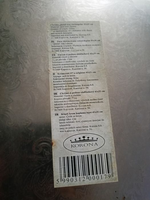 Taca stalowa chromowana