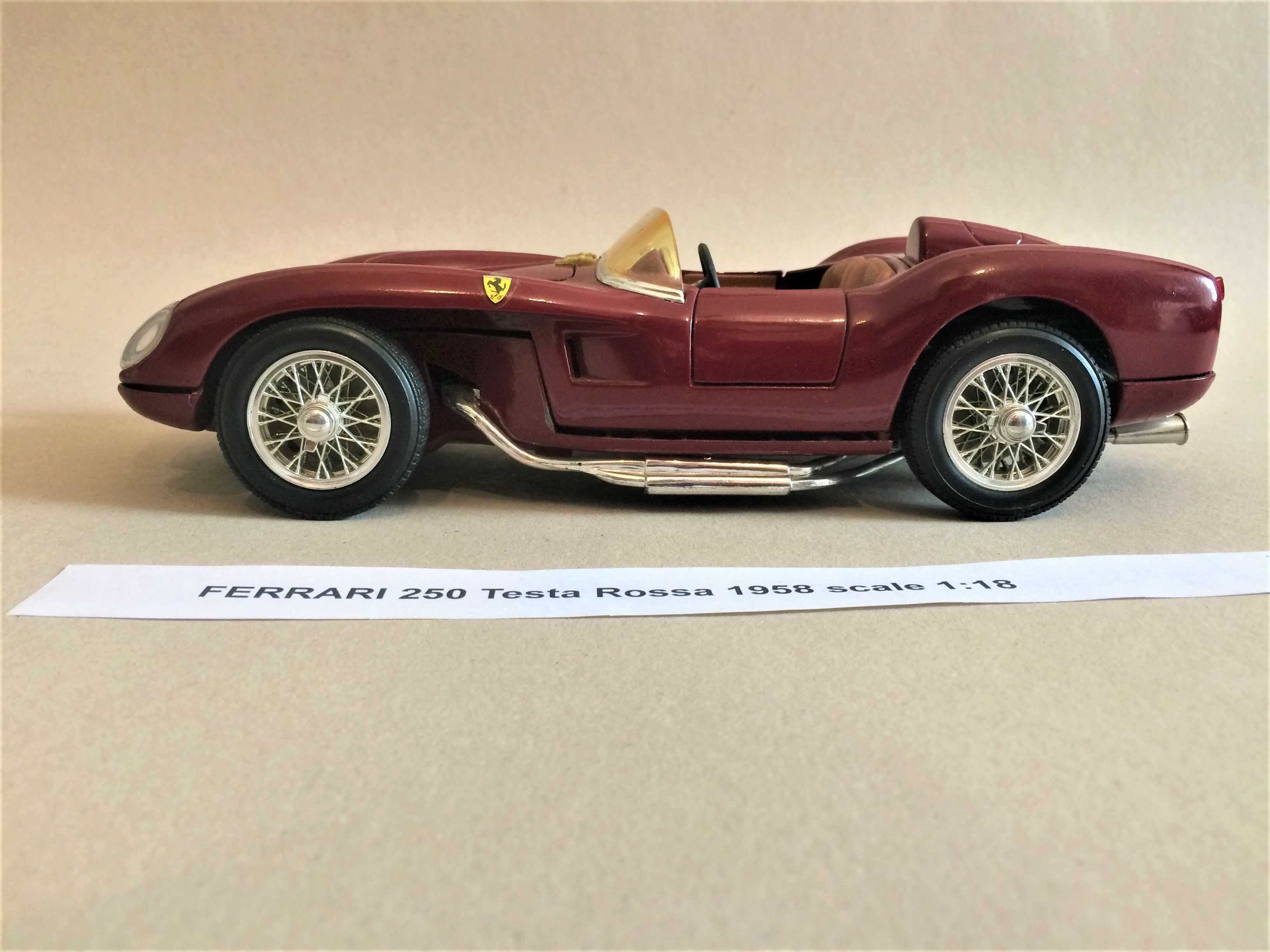 FERRARI 250 Testa Rossa 1958 skala 1:18 jak nowy, NEGOCJUJ