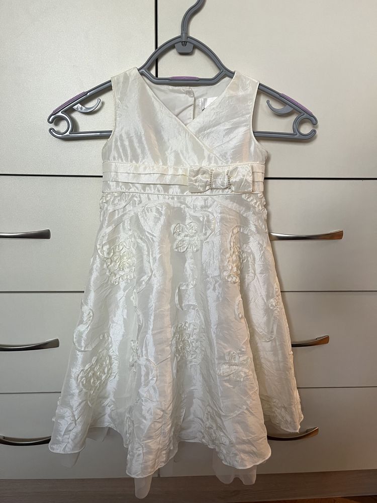 Suknia z tafty dziewczynka r. 92 cm