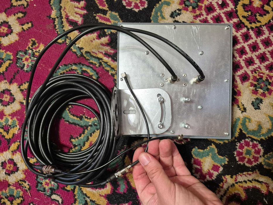 3G/4G LTE MIMO антена Yust 2x15 dBi + кабель RG58 + перехідники TS9