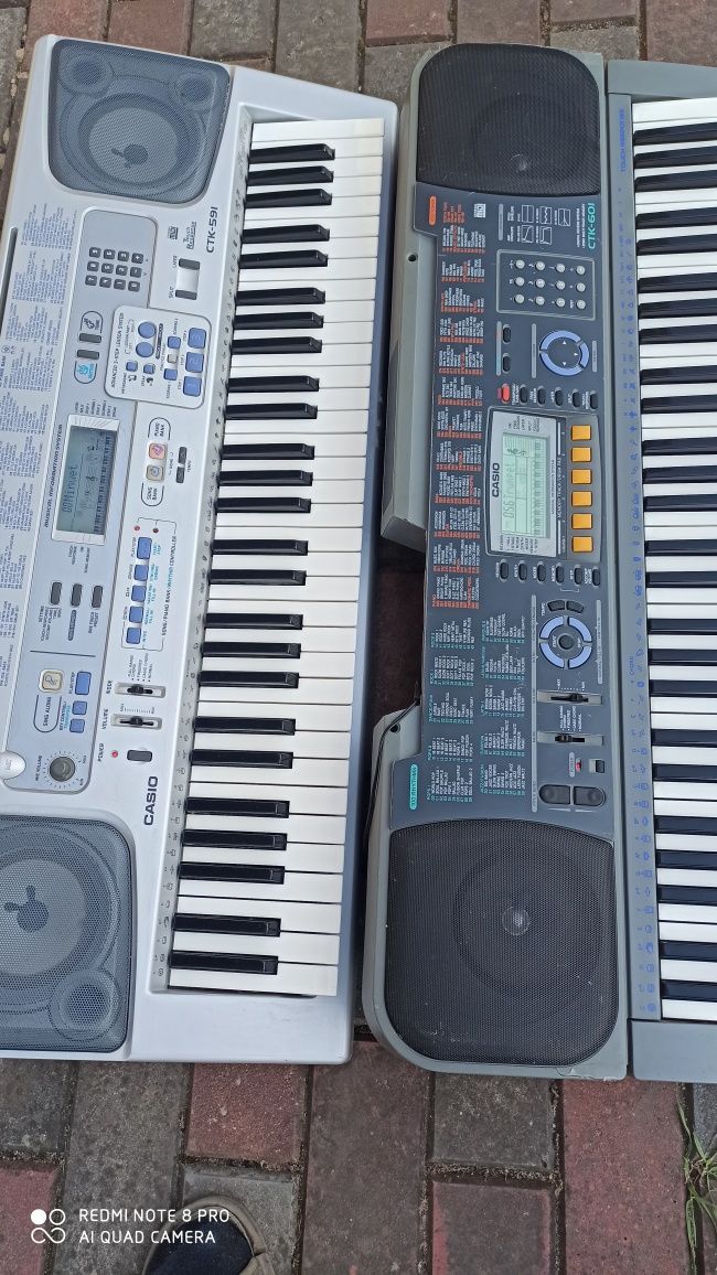 Casio CTK-591, CTK-601 keyboard, klawisze