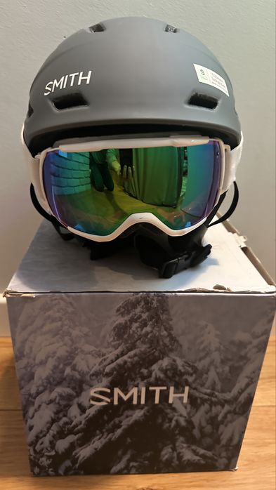 Kask Smith z MIPS 51-55cm + Gogle Smith jak NOWY!!