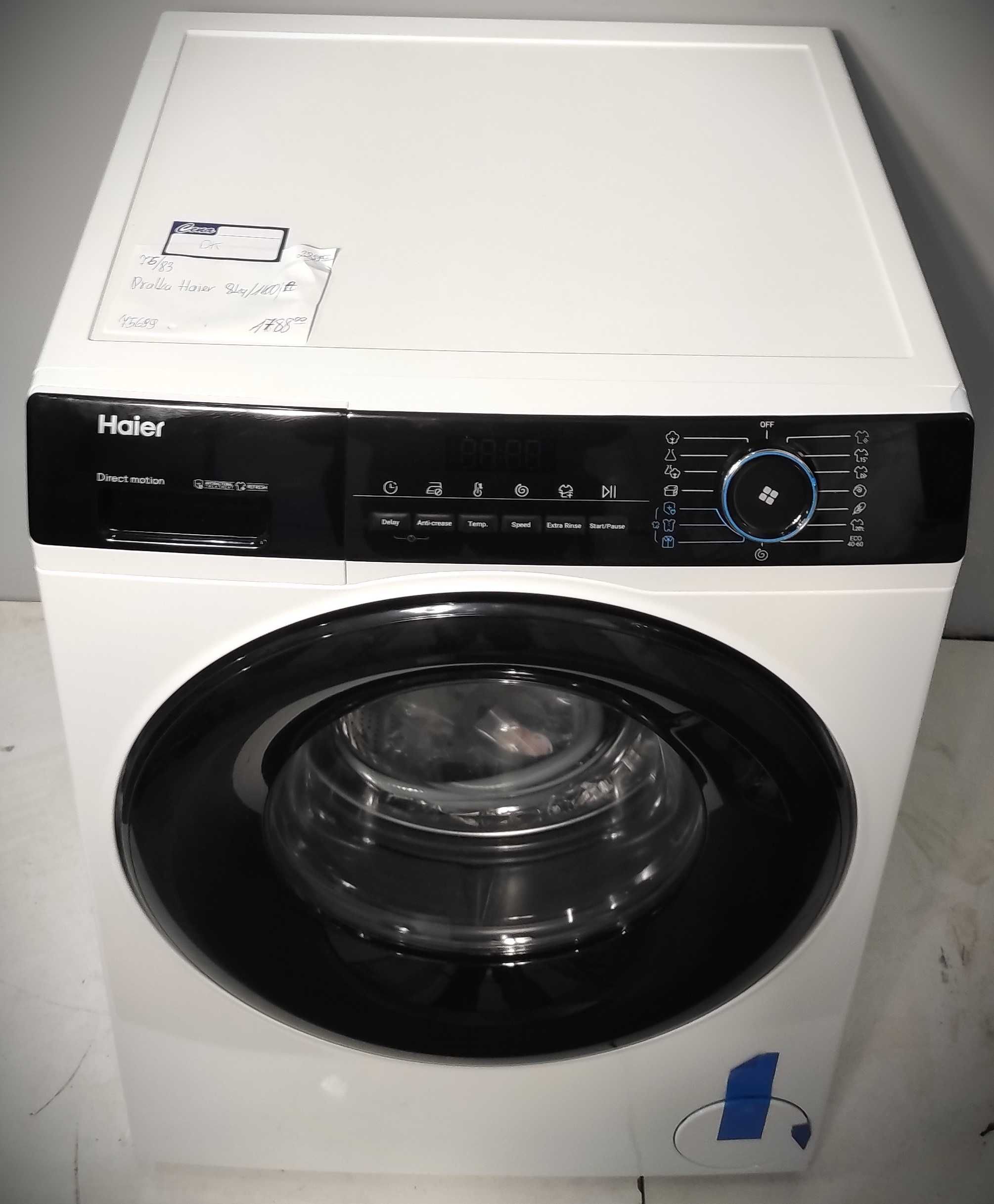 1306/22K Pralka wolnostojąca Haier HW80-B14939-S 8kg 1400 obr/min