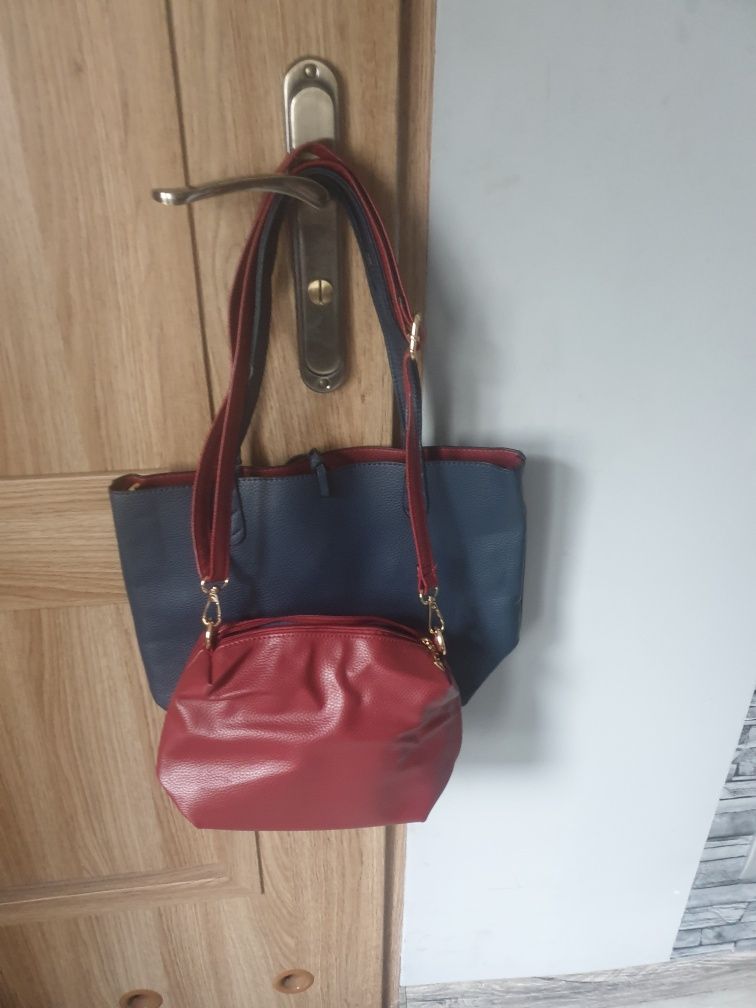 Torba granatowa 2w1