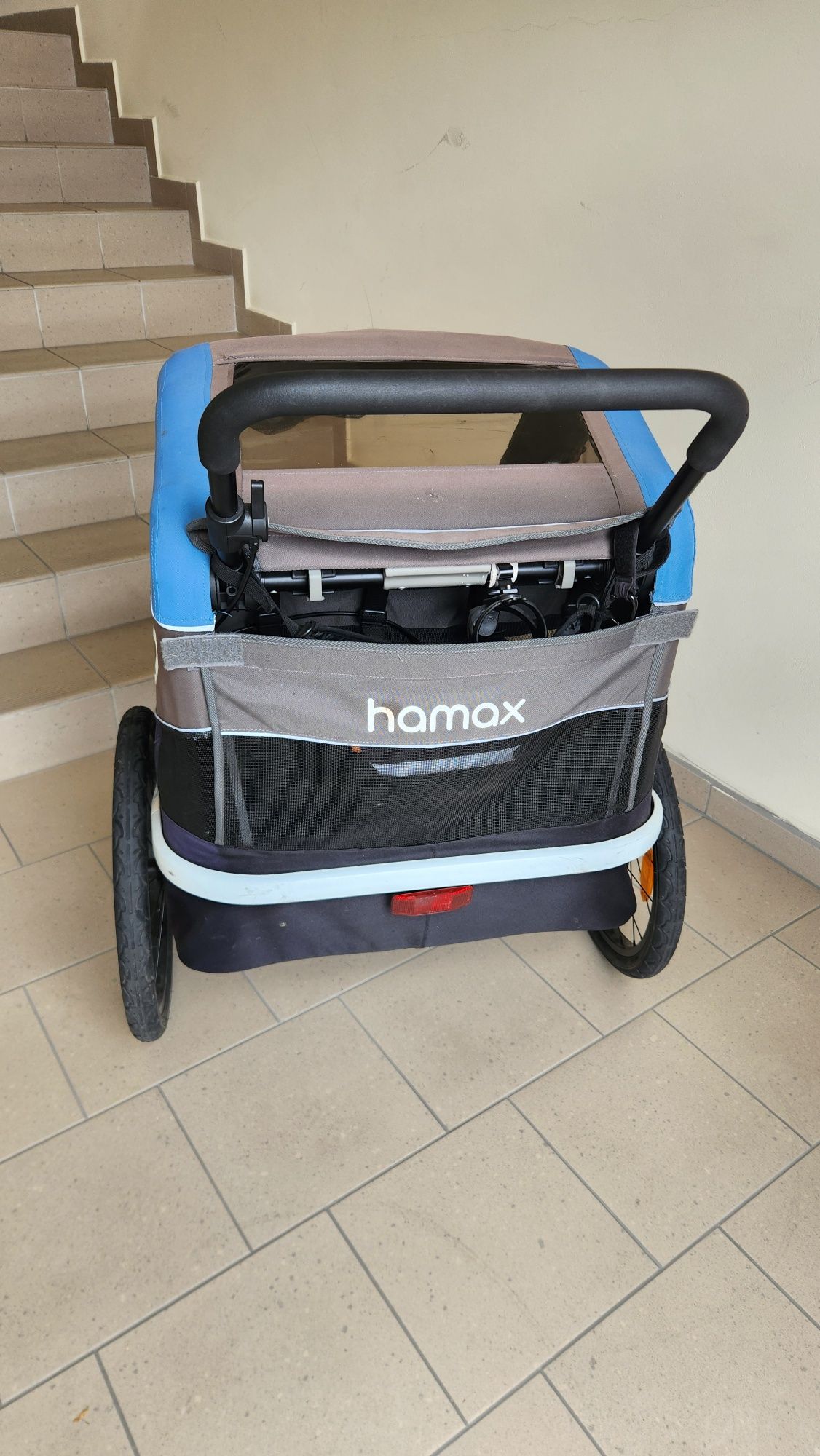 Przyczepka rowerowa dla 2 dzieci HAMAX Traveller Twin