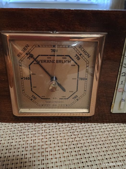 Barometr, stacja pogodowa "Fischer"