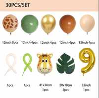 Набір повітряних кульок з цифрою 9 на день народження 30 шт