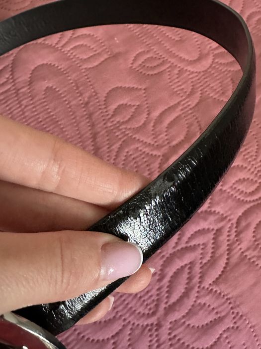 Пояс Mango розмір S / Жіночий чорний ремінь