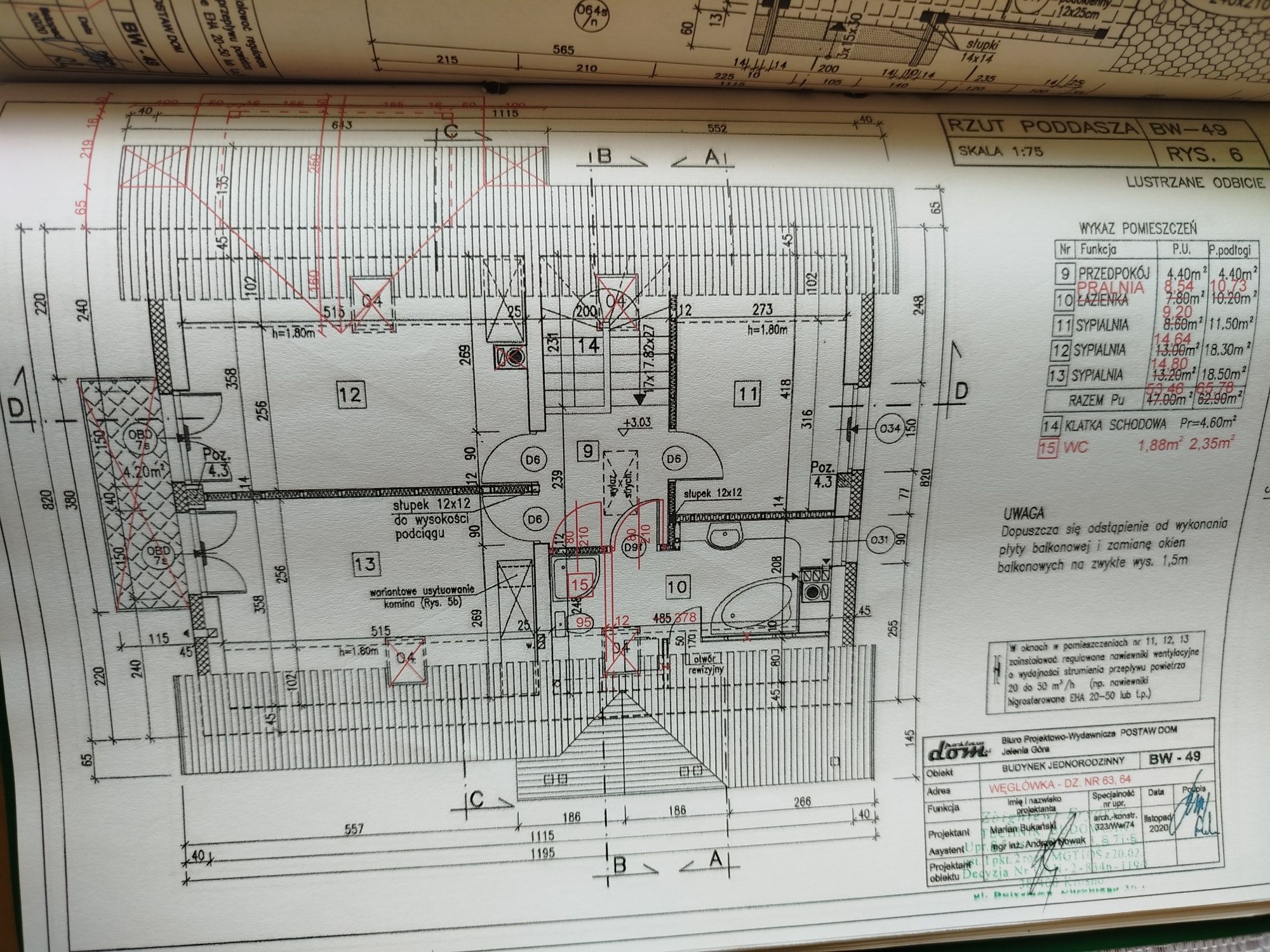 Projekt domu BW-49 wariant 6