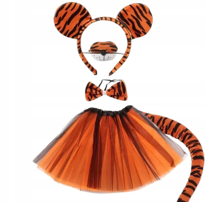 Strój przebranie kostium Tygrysa Tygrys uszy ogon rozmiar uniwersalny