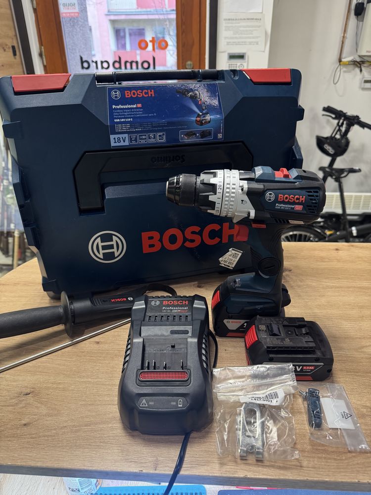 Wiertarko-wkrętarka udarowa Bosch GSB 18V-110 C otoLombardLumik Kalisz