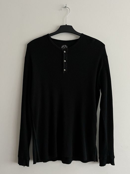 Camisola Vintage Chrome Hearts com 3 butões em prata