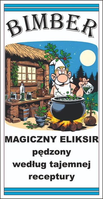 Etykiety Naklejki Nalepki Na Bimber Wódkę Samogon 20Szt