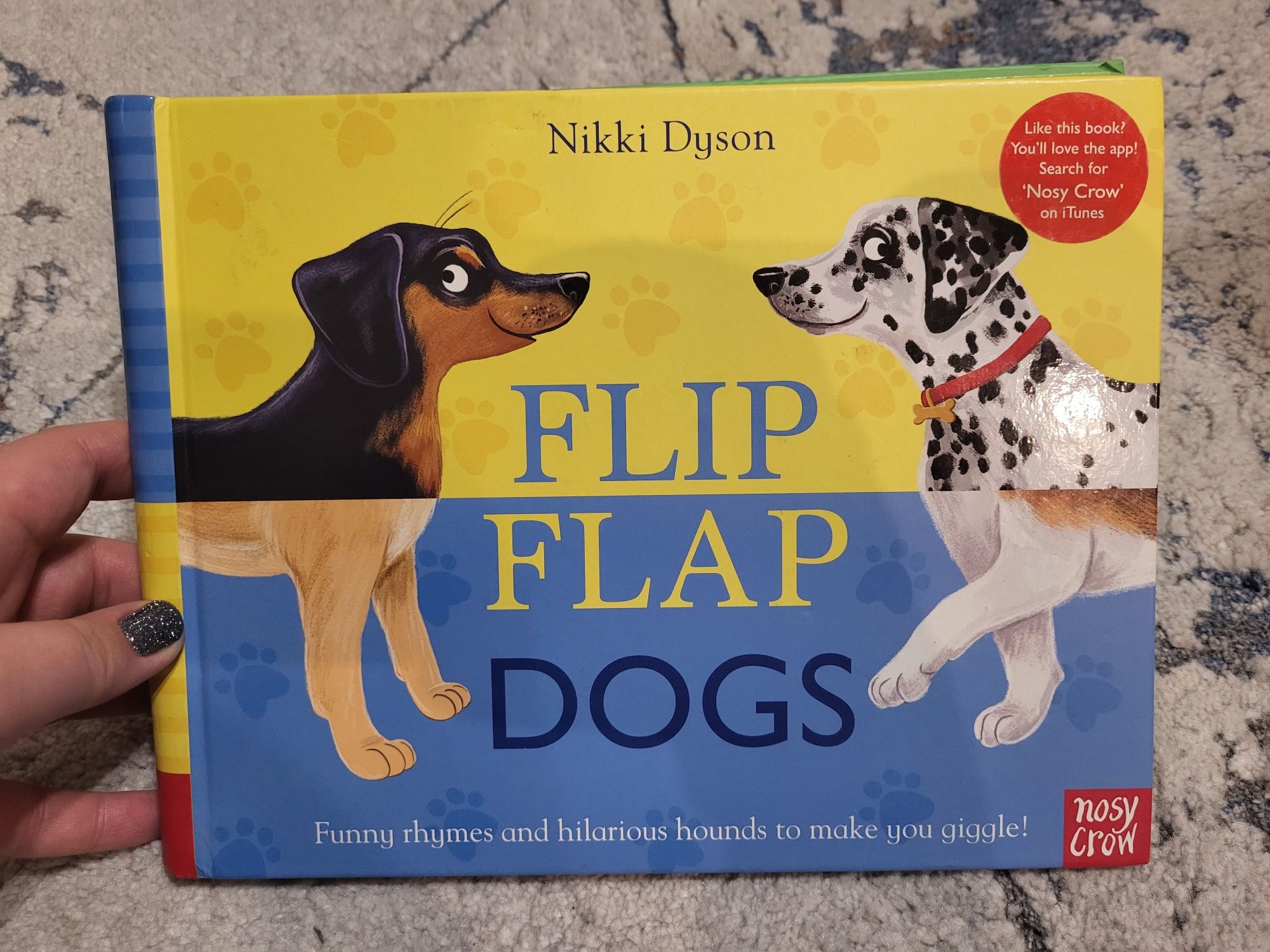 Flip flap dogs Nikki Dyson po angielsku