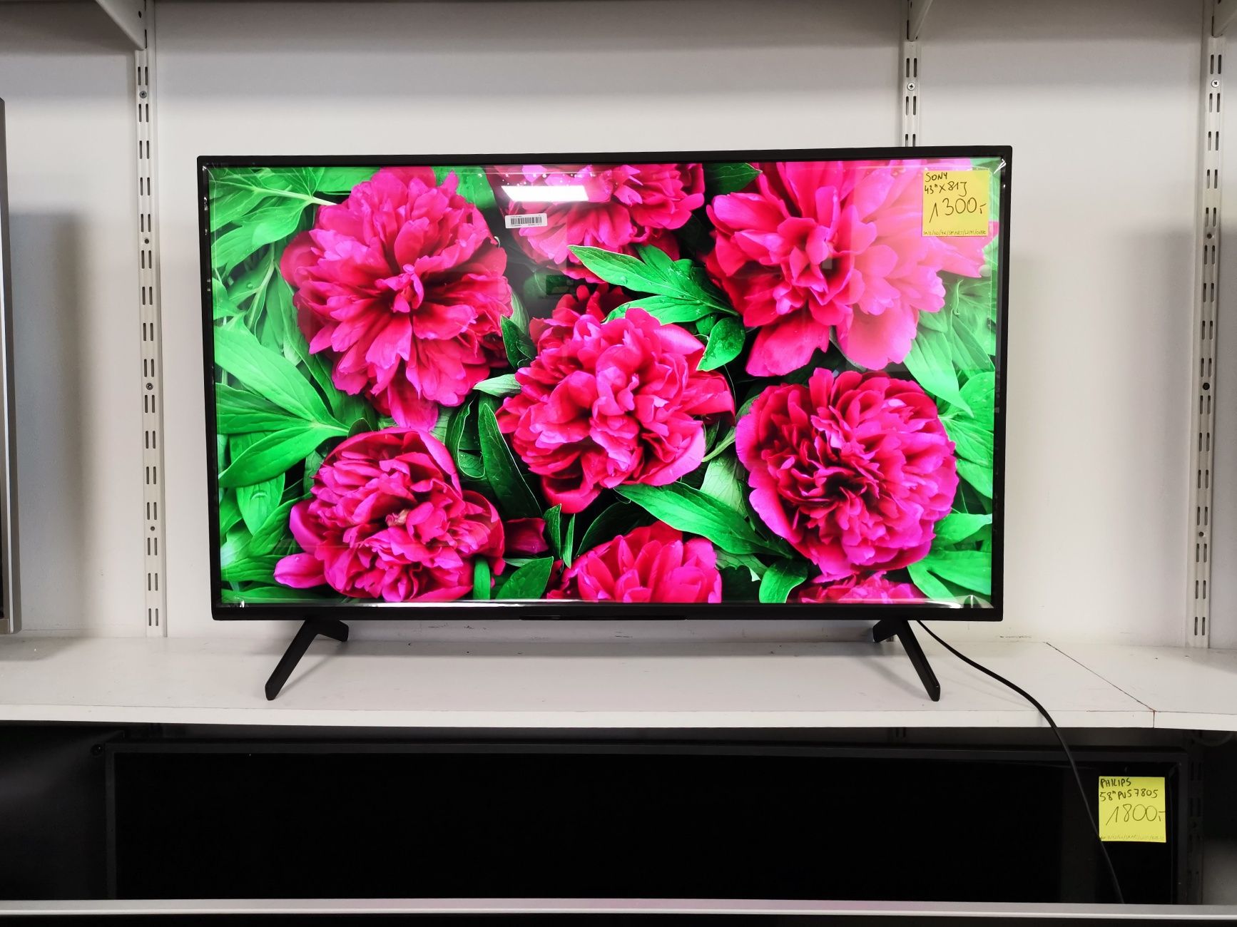 Nowy Sony 43 cale 4K UHD hdr Smart WiFi DVB-T2 43X81J gw12m