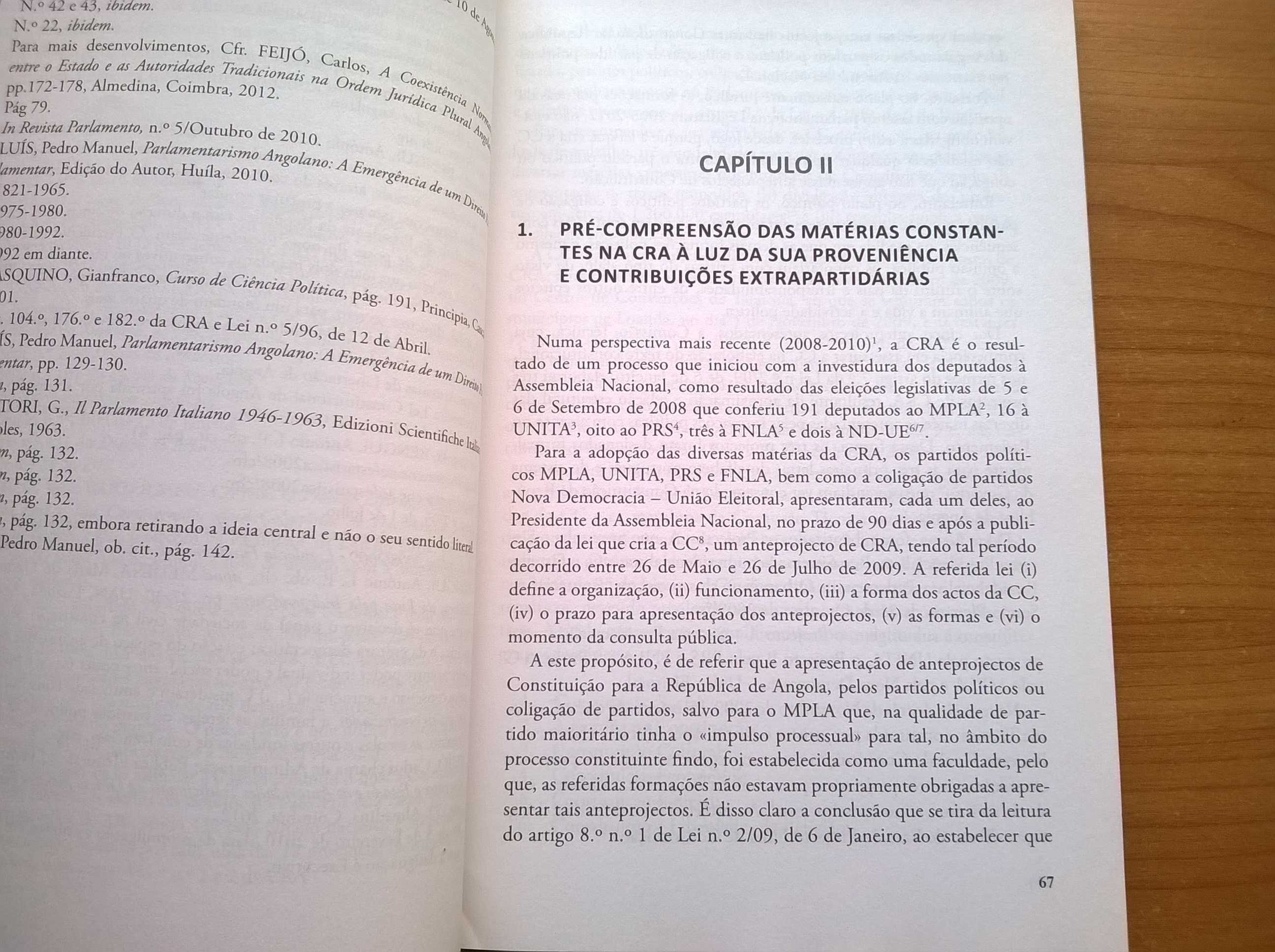 Génese da Constituição angolana de 2010 (autograf.) -Adalberto Luacuti