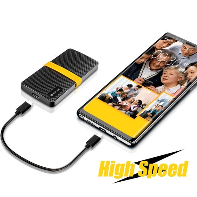 Зовнішній диск SSD 512GB Kodak X200, USB Type-C 3.1