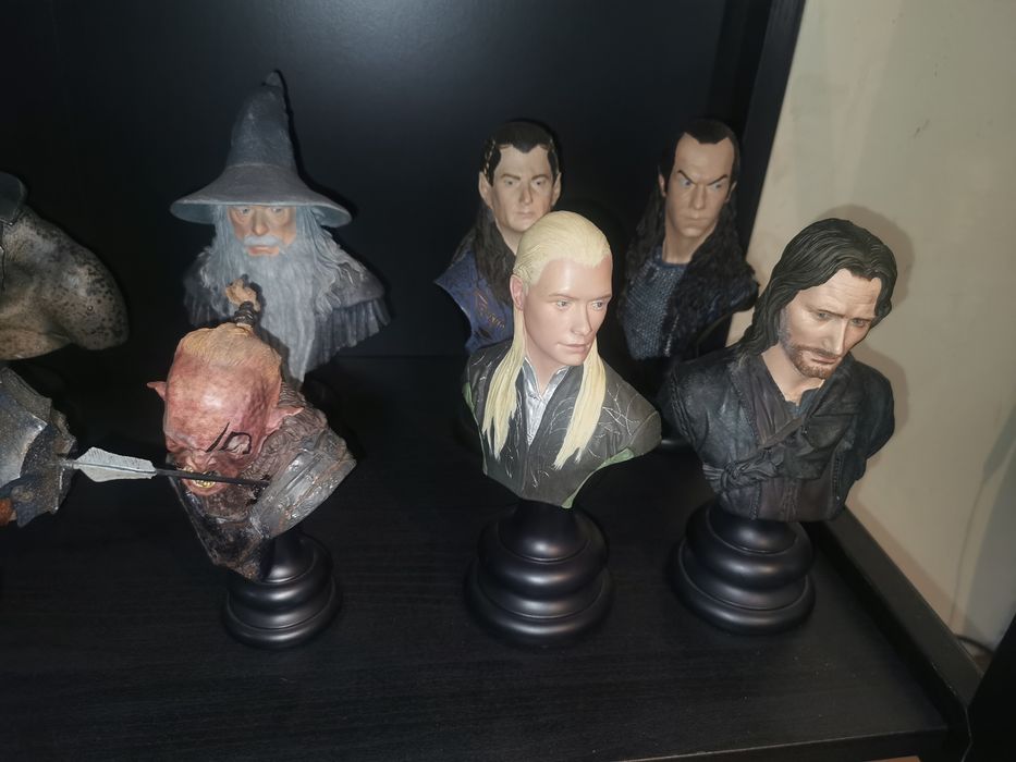 Coleção de 27 bustos - Senhor dos Anéis