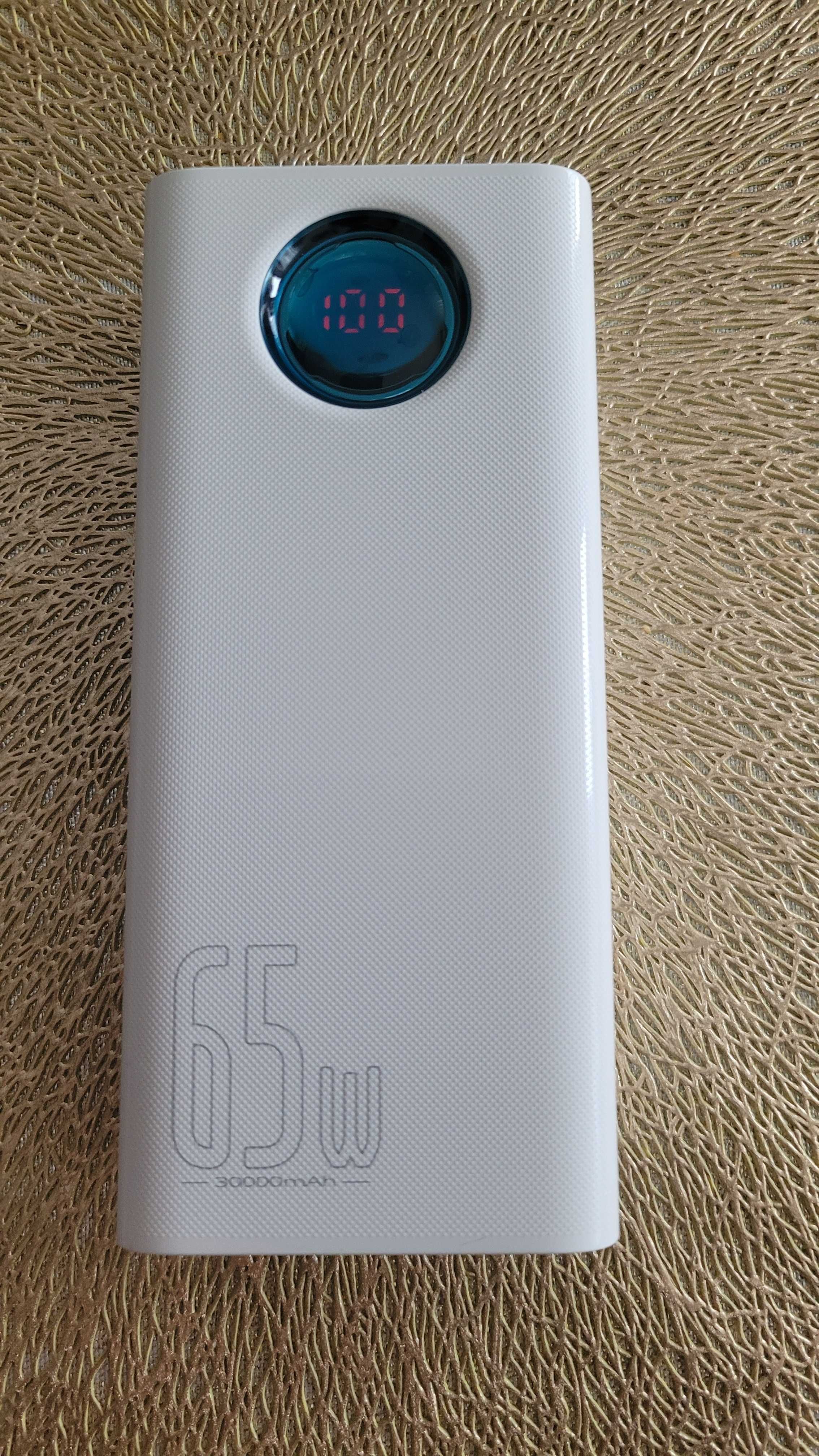 Powerbank baseus Amblight 30000mAh 65W biały
