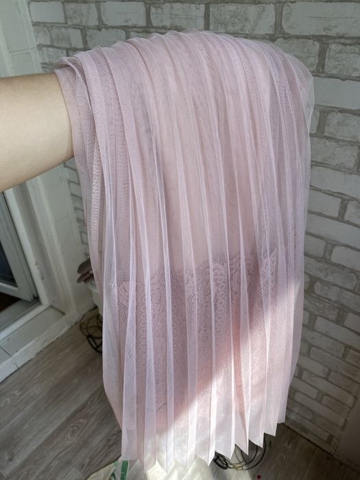 Фатиновая юбка с кружевом