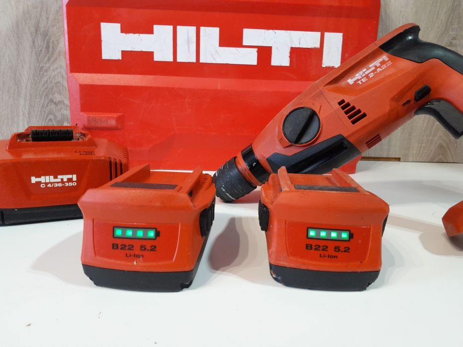 HILTI TE 2-A22 akumulatorowa młotowiertarka udar SDS plus 2x5.2ah