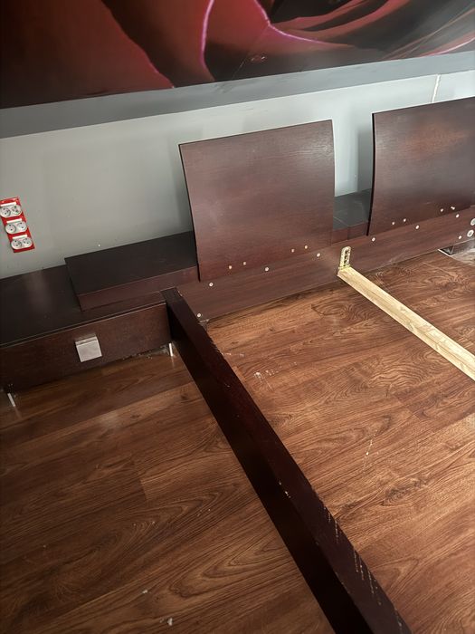 Paged Mable sypialnia łóżko plus stoliki drewno