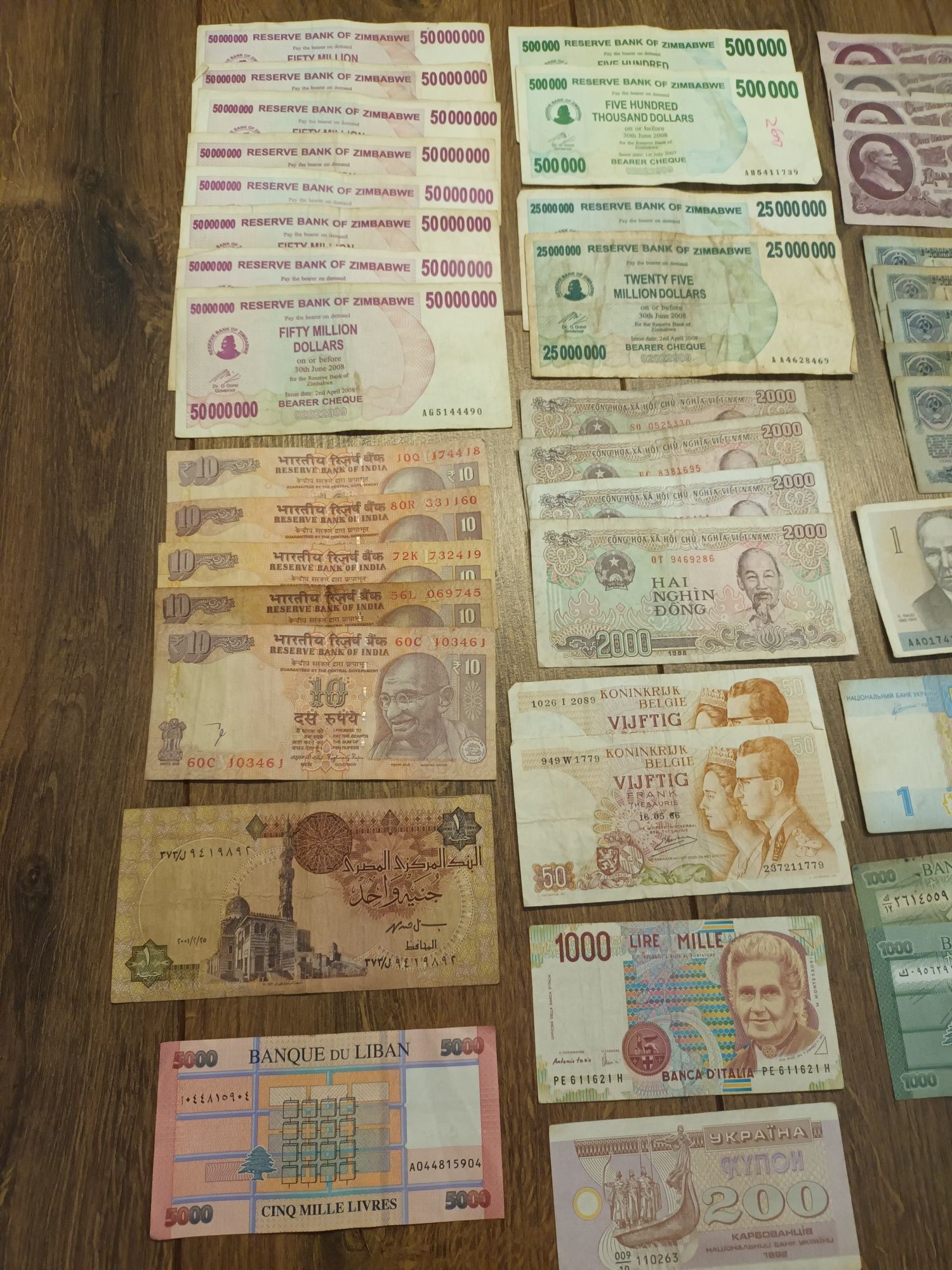 Banknoty Mix świata 40sztuk zestaw nr 8