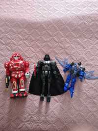 3 figurki, robot, Darth Vader, Transformers