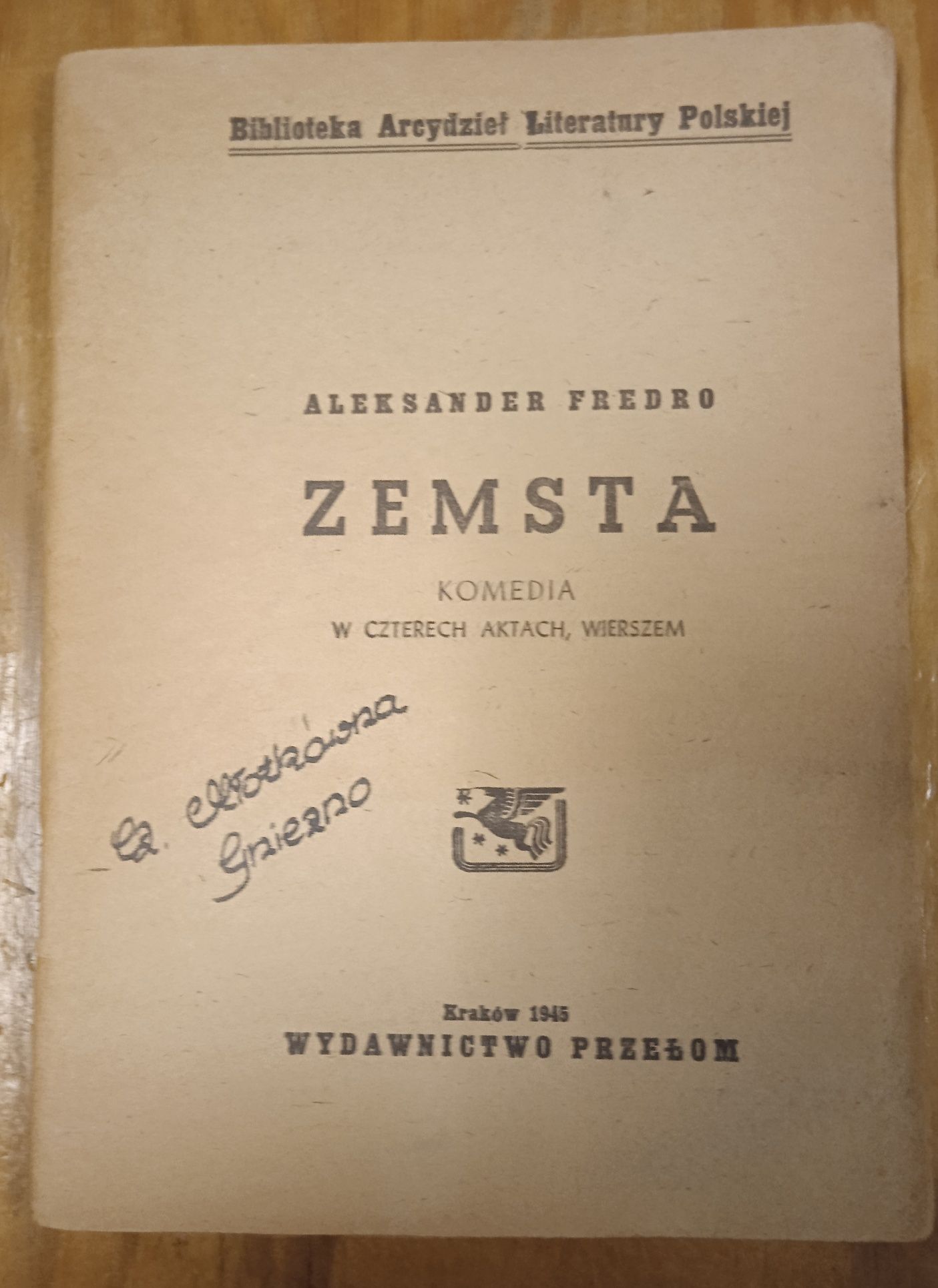 "Zemsta" Aleksander Fredro